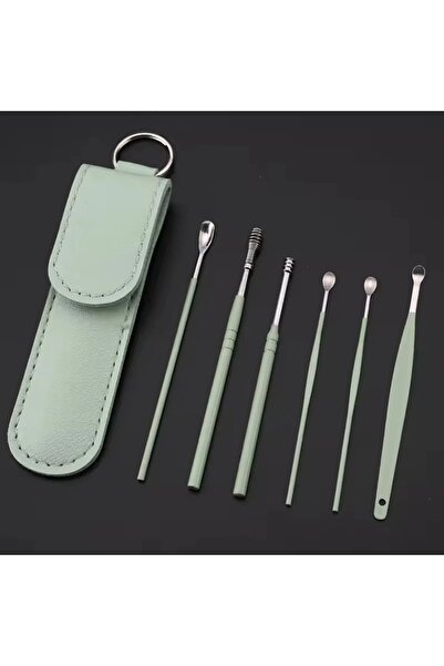 Zenorius Set profesional din oțel inoxidabil pentru curățarea urechilor, cu husă elegantă