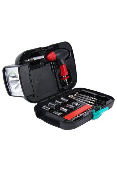 MANDU Set of built-in wrenches with flashlight Flash tool box 23 pieces/set