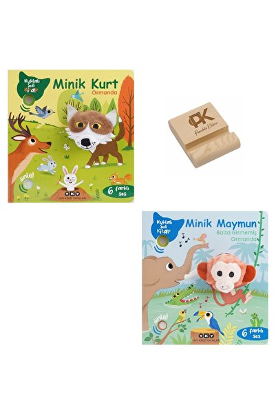 Yapı Kredi Yayınları Yapı Kredi Kuklalı Sesli KitapMinik Kurt ve Maymun 6 Far...