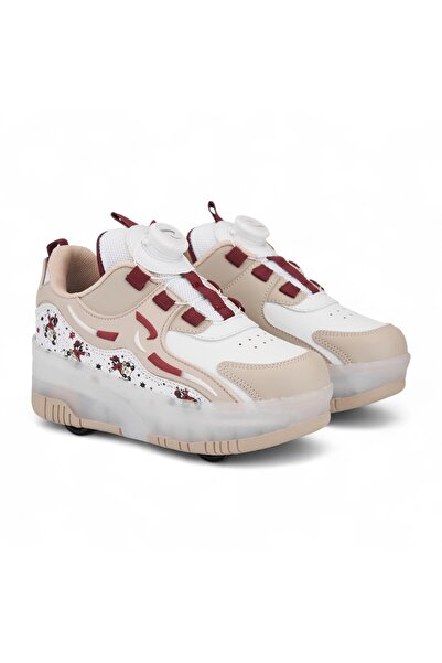 RGV Children's Roller Skates with Lights, Comfortable Sports Shoes with Orthopedics, 4-Wheel Roller Skates with On-Off Switch