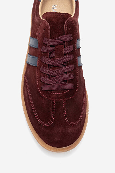 Dericlub Women's Casual Lace-Up Sneakers Genuine Leather Meti̇