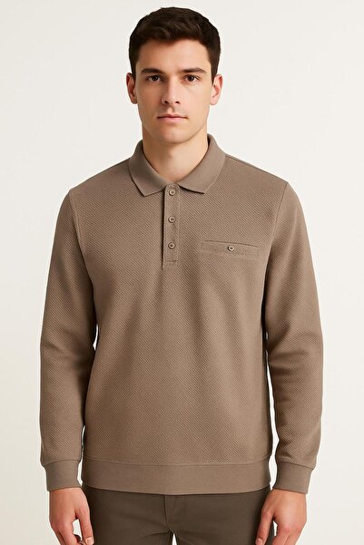 Ercan Φούτερ με μακρύ μανίκι με λαιμόκοψη πόλο - 7419