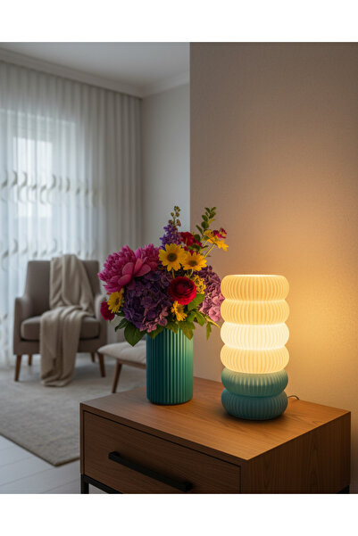 3DMOBIFY غطاء مصباح بتصميم حديث مطبوع بتقنية ثلاثية الأبعاد |   ضوء ليلي LED ...