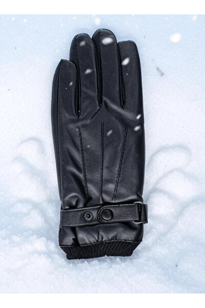 Özyer Çeyiz Faux Leather Gloves for Cold Winter Months for Motorcycle Skiers