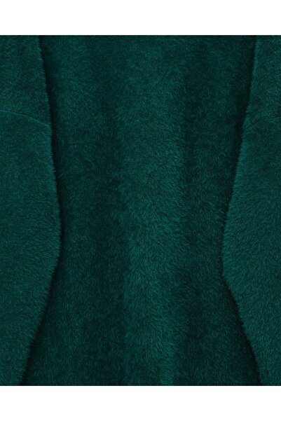 Modamorfo Bearded Long Loose Knitwear Tunic - Emerald