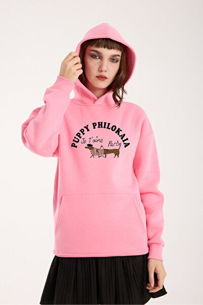 VEK supradimensionat Swea tricou Hanorac unisex Puppy