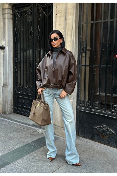 Blanco Дамско кожено яке с колан от новата колекция