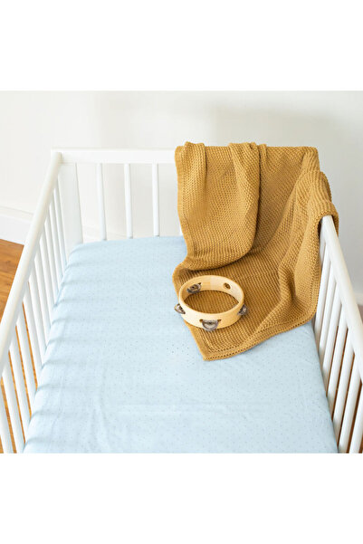 Bebelusenii Concept Cearșaf 60 x 120 cm din bumbac pentru pătuț - albastru