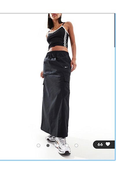 Nike Sportswear Essential Fusta-shorts cargo midi pentru femei, cu talie normală, țesută