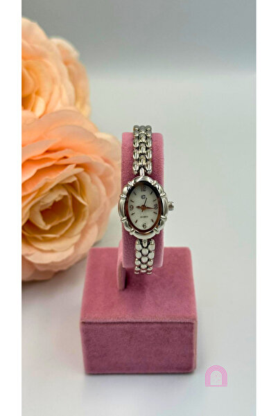 Moond Accessories Steel Cord Oval Case Silver Watch