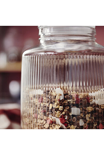 IKEA Glass Jar with Lid, Glass, 3 Lt Akdeni̇zshop