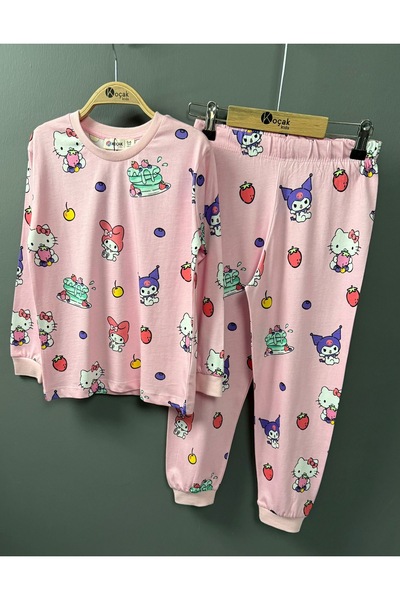 tunay moda Karanterli Pajama Set 100% Cotton