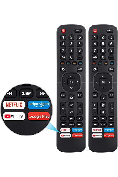 HYX Hisense TV Replacement Universal Remote Control (Pack of 2)