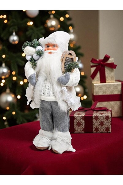 shop لعبة سانتا كلوز لعيد الميلاد الجديدة 2026 مقاس 24×18×45 سم باللون الأبيض
