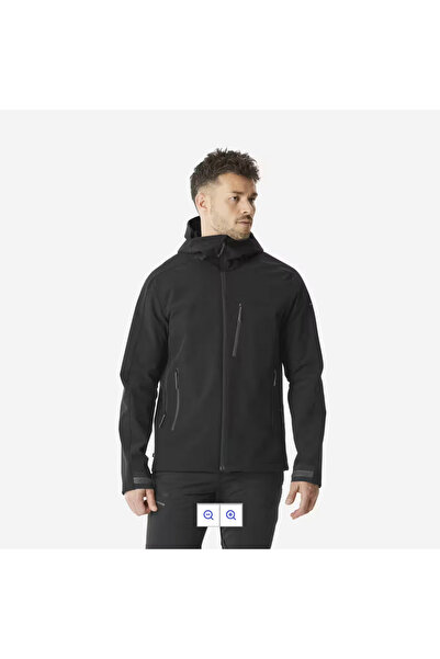 Decathlon Erkek Outdoor Trekking Rüzgar Kesici Softshell Mont - Siyah - MT500