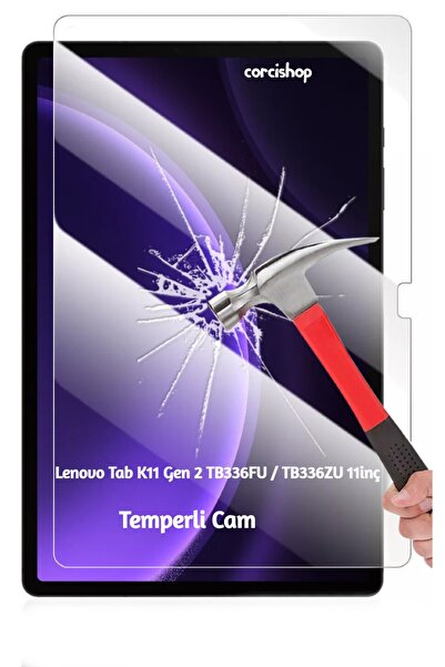 corcishop واقي شاشة من الزجاج المقوى لجهاز Lenovo Tab K11 Gen 2 TB336FU / TB3...