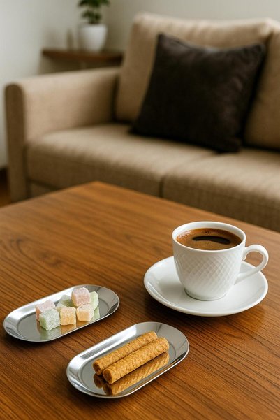 GLORİNDA HOME Luxury 3-Piece Small 19 cm Boat Oval Silver Color Psl. Steel Snack Bowl, Dip Bowl, Sauce Bowl