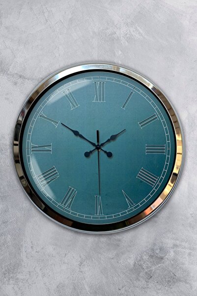 Kasva Concept ساعة حائط ستيف جوبز معدن كروم مقاس 40 سم