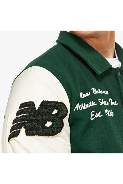 New Balance Lifestyle Men's Green Jacket & Coat - Mnj3391-Grn