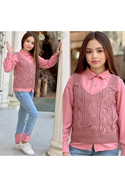 asiltr Girl's Knitwear 3-Piece Set