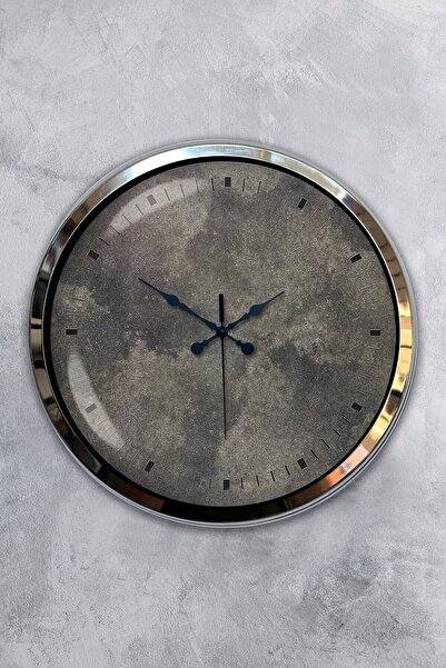 Kasva Concept ساعة حائط ببغاء قرصان معدنية من الكروم مقاس 40 سم