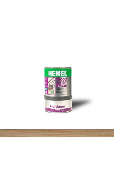 Hemel Wood Oil 2C A+B Bileşen Ahşap Yağı Şeffaf 0,9 Lt