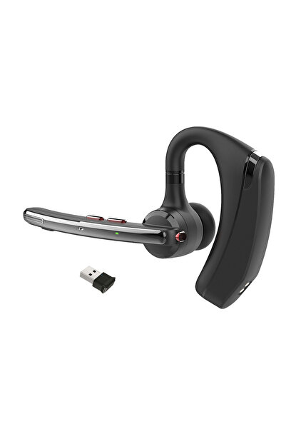 CerCip G10 Bluetooth Headset, Noise Cancelling, 27 hours of battery life, Computer dongle, Call center, Case