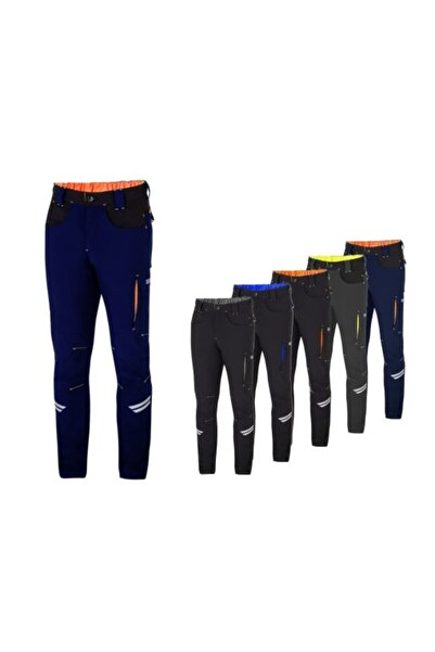 Sparco KANSAS Pants - Sparco, modern, slim, reflective details, 170 g