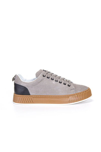 Vantaggio Tyron Gray Nubuck 100% Genuine Leather Men's Sneaker Shoes