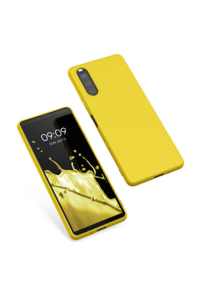 KWmobile Case for Sony Xperia 10 III, Silicone, Yellow, 54754.165