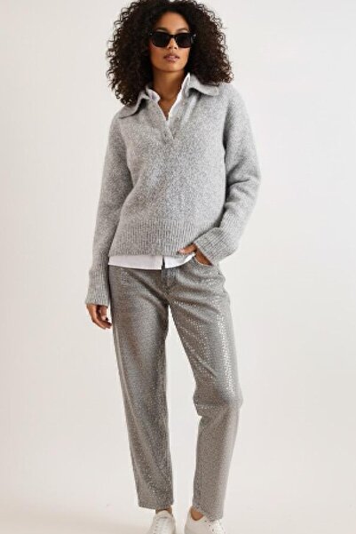 Cockatoo 4503 Wool Blend Soft Textured Polo Neck Sweater