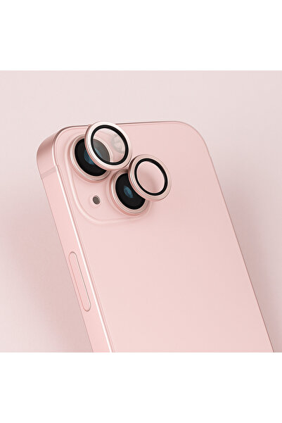 CAMCI İphone 13 / İphone 13 Mini Uyumlu Şık Metal Kamera Lensi Koruyucu