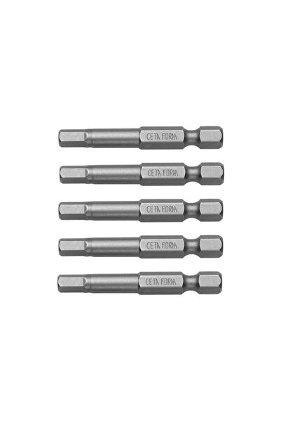 TUĞRA HIRDAVAT CETA FORM CB/1950 Çelik Bits Alyan Uç Seti 5mm x 50mm 5'li Paket
