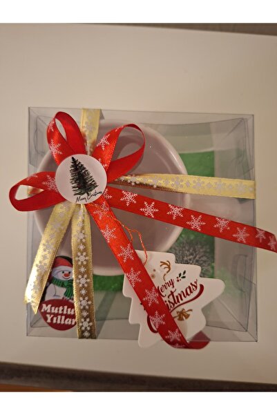 SÜRPRİZ ATÖLYESİ KARDAN ADAM KUPA VE MİNİK ÇAM AĞACI DEKOR