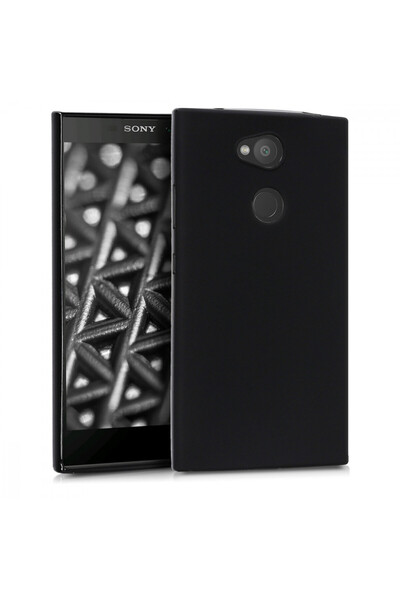 KWmobile Case for Sony Xperia L2, Silicone, Black, 44289.47