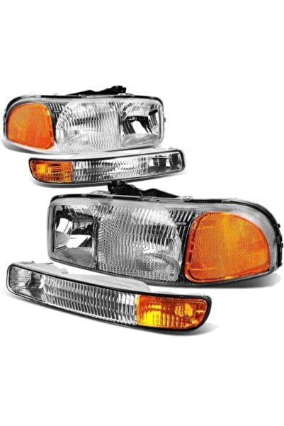 Depo مصابيح أمامية مع مؤشرات لسيارة يوكون / سييرا / سوبيربان (1999-2006) -