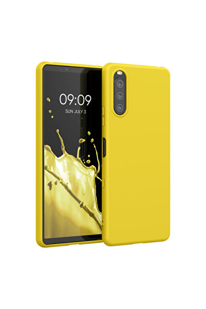 KWmobile Case for Sony Xperia 10 III, Silicone, Yellow, 54754.165