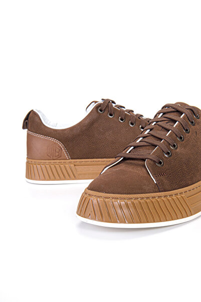 Vantaggio Tyron Brown Nubuck 100% Genuine Leather Men's Sneaker Shoes