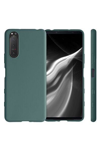 KWmobile Case for Sony Xperia 5 II, Silicone, Green, 51531.171