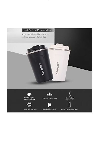 MDK A stylish stainless steel coffee mug that keeps drinks hot, ideal for everyday use and travel.