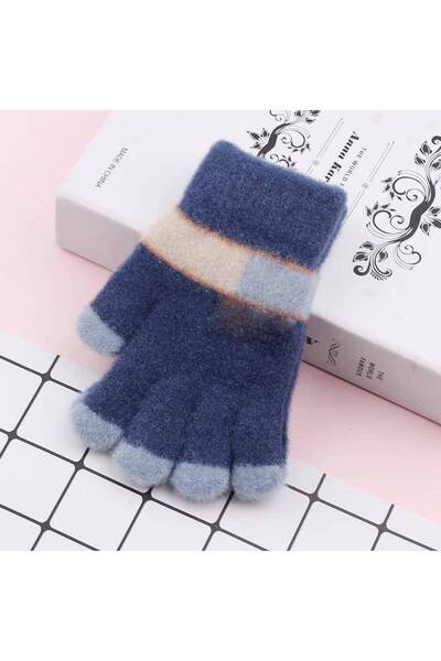 skycott قفازات للأولاد للخريف والشتاء مصنوعة من الصوف المحبوك على شكل إصبع سحري