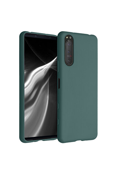 KWmobile Case for Sony Xperia 5 II, Silicone, Green, 51531.171