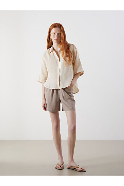 LC Waikiki Γυναικείο πουκάμισο Oversize Muslin