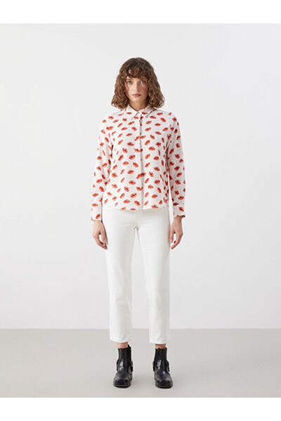 LC Waikiki Patterned Poplin Women's Shirt