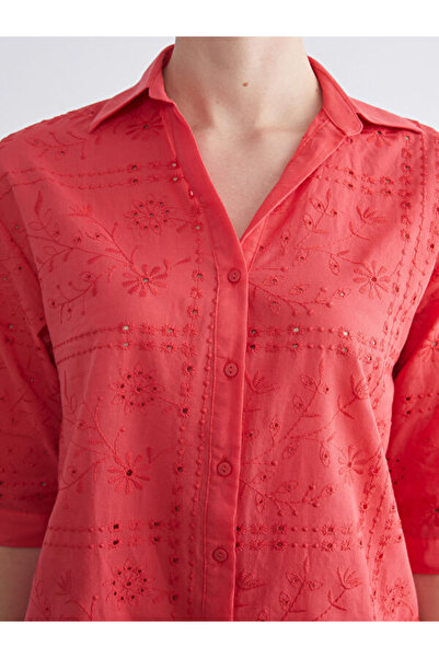 LC Waikiki Openwork Brode Women's Shirt