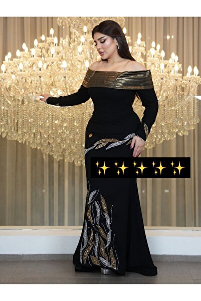 Heidi black embroidered dress