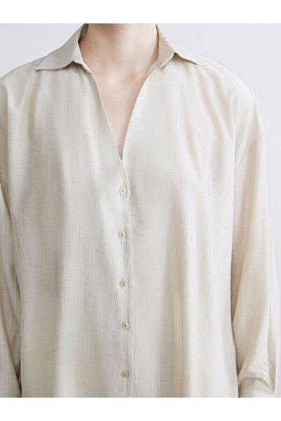 LC Waikiki Textured Poplin Women's Shirt