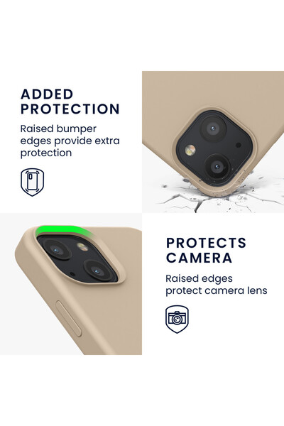 KWmobile Case for Apple iPhone 13 Mini, Silicone, Brown, 55877.154,