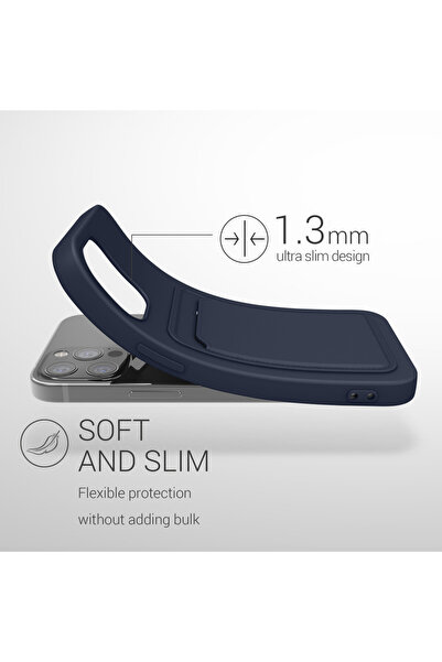 KWmobile Carcasă pentru Apple iPhone 12 / iPhone 12 Pro, silicon, albastră, 55112.17,