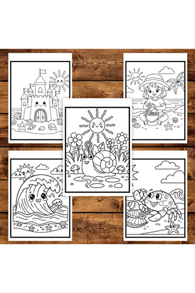 Legendary Gifts Coloring book, 45 Summer illustrations, 96 pages